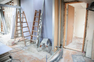 Ongoing renovation in a home